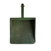 Handmade wooden Dust Pan, painted green,  c 1920s