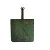 Handmade wooden Dust Pan, painted green,  c 1920s