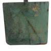 Handmade wooden Dust Pan, painted green,  c 1920s