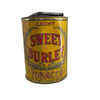 "Sweet Burley Tobacco" commercial store coffee tin  (c 1900s)