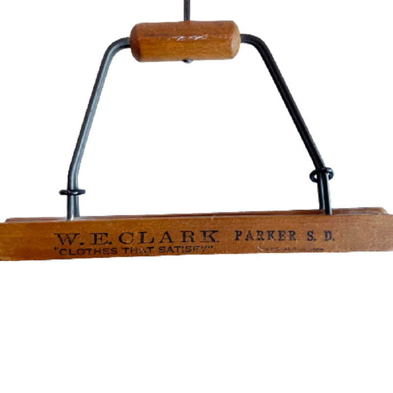 Antique wooden pants stretcher, advertising SD clothing store (patd 19 –  Selective Salvage